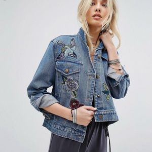 ASOS embroidered denim jacket